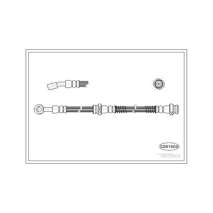 Stabdžių žarnelė CORTECO 19033003