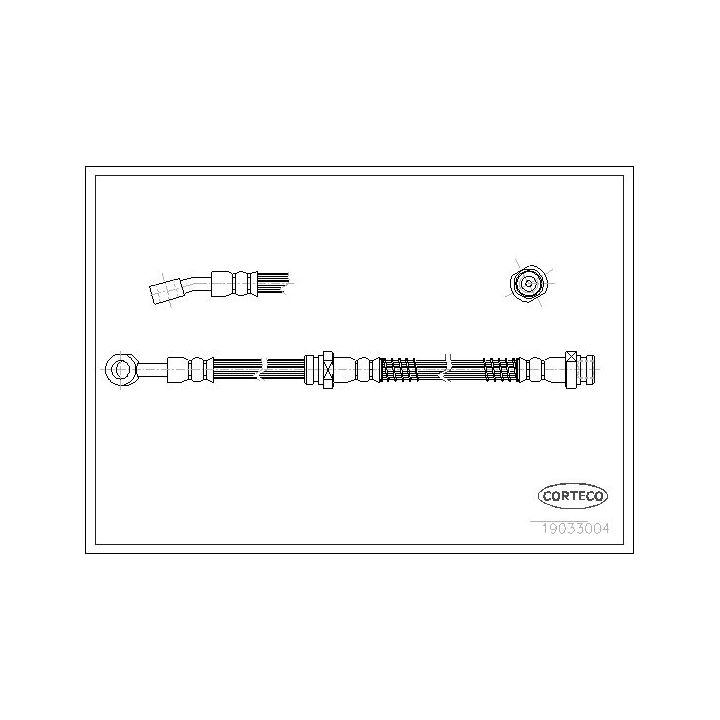 Stabdžių žarnelė CORTECO 19033004