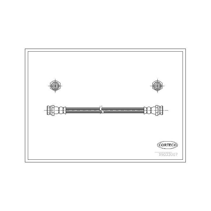 Stabdžių žarnelė CORTECO 19033007