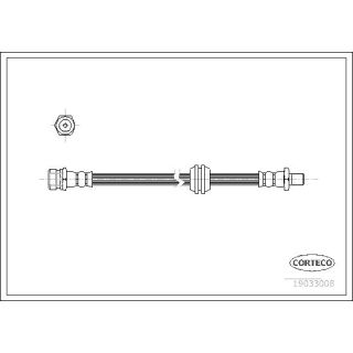 Stabdžių žarnelė CORTECO 19033008