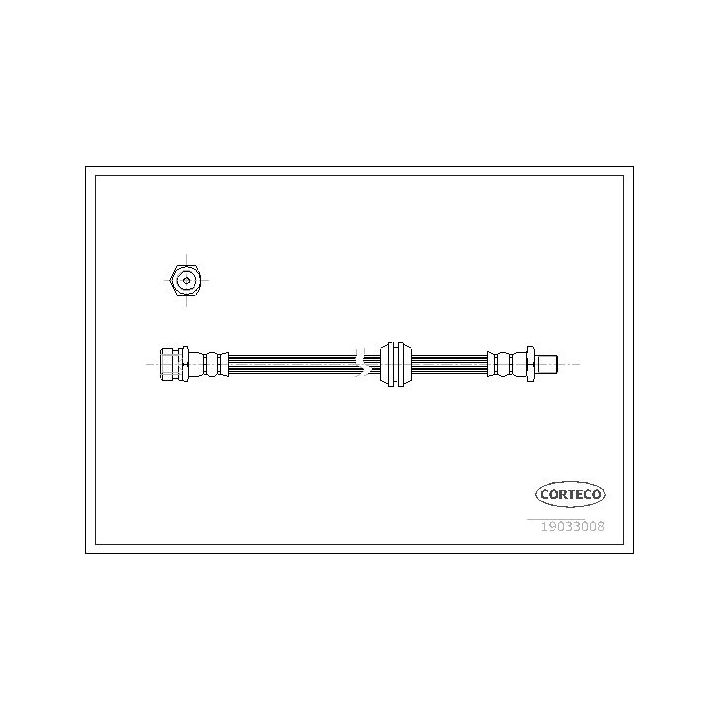 Stabdžių žarnelė CORTECO 19033008