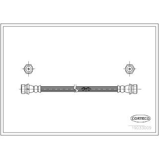 Stabdžių žarnelė CORTECO 19033009