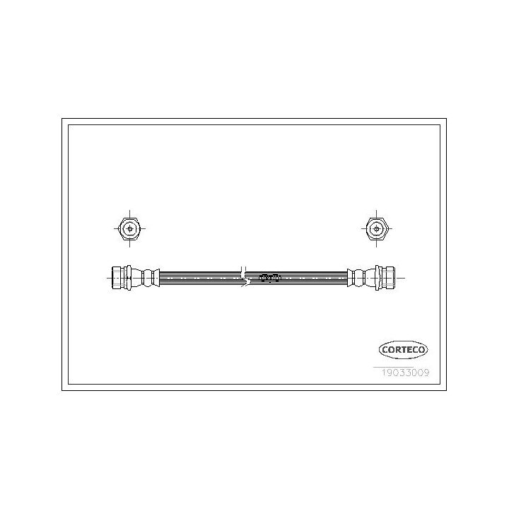 Stabdžių žarnelė CORTECO 19033009