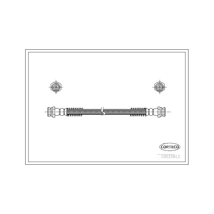 Stabdžių žarnelė CORTECO 19033012