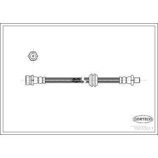 Stabdžių žarnelė CORTECO 19033013