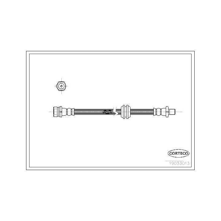 Stabdžių žarnelė CORTECO 19033013