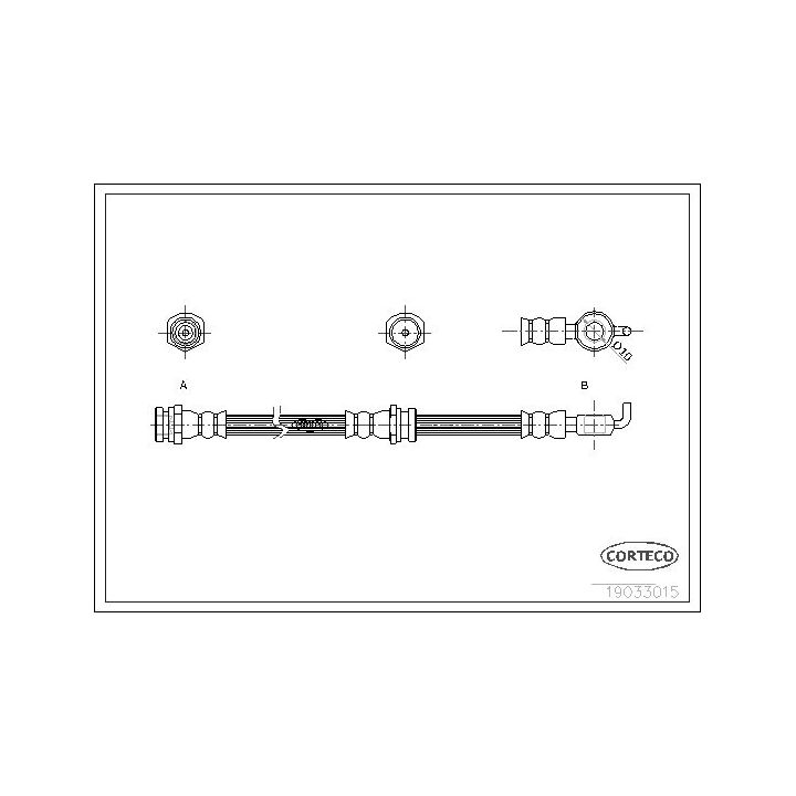 Stabdžių žarnelė CORTECO 19033015