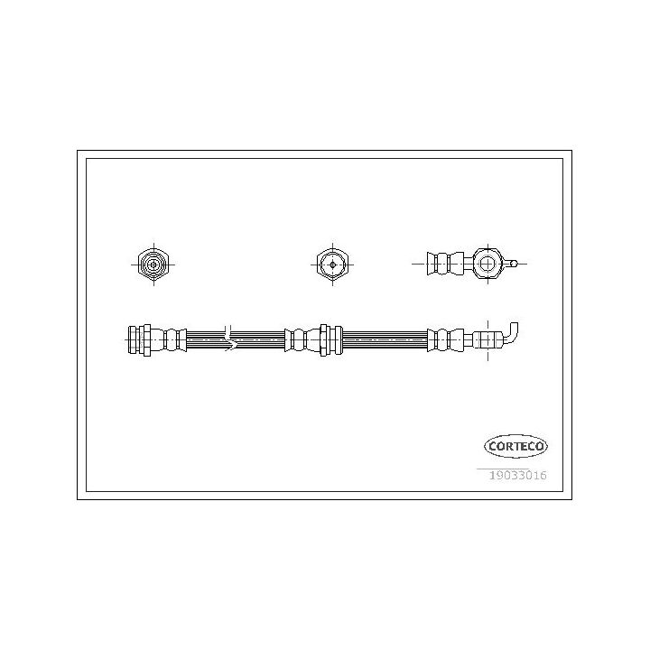 Stabdžių žarnelė CORTECO 19033016