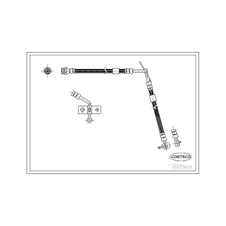 Stabdžių žarnelė CORTECO 19033018