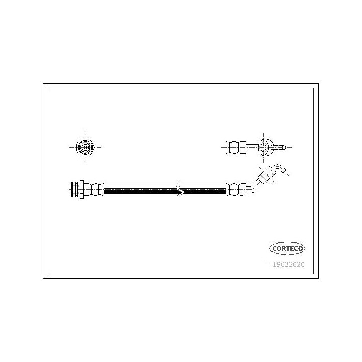 Stabdžių žarnelė CORTECO 19033020