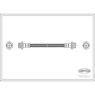 Stabdžių žarnelė CORTECO 19033027