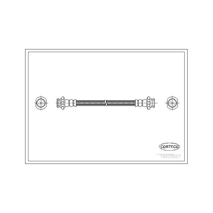 Stabdžių žarnelė CORTECO 19033027