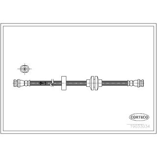 Stabdžių žarnelė CORTECO 19033034