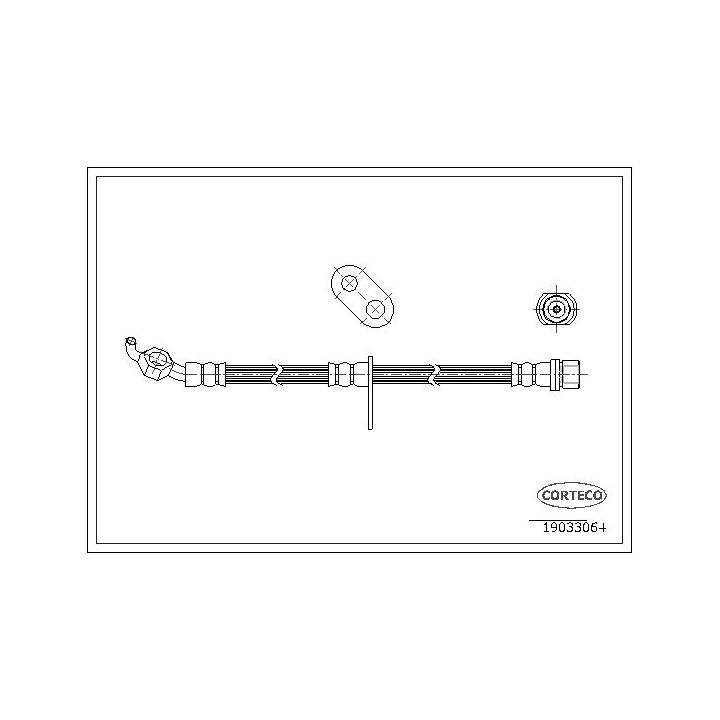Stabdžių žarnelė CORTECO 19033064