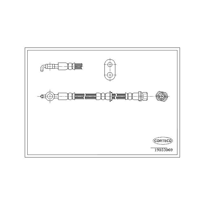Stabdžių žarnelė CORTECO 19033069