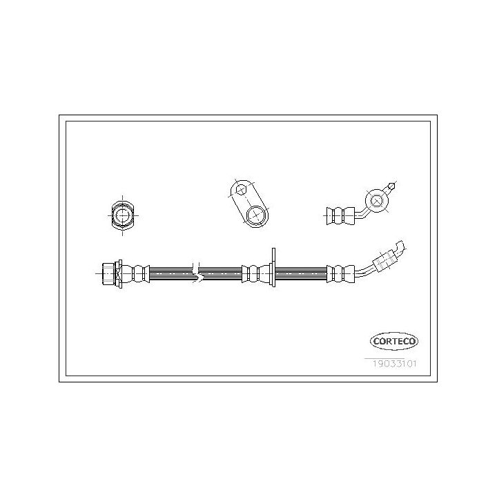 Stabdžių žarnelė CORTECO 19033101