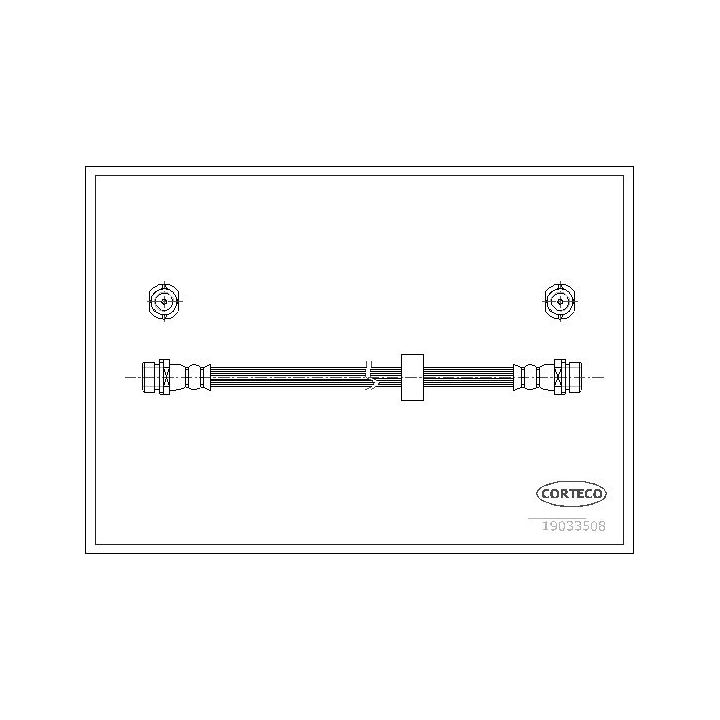 Stabdžių žarnelė CORTECO 19033508