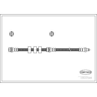 Stabdžių žarnelė CORTECO 19033509