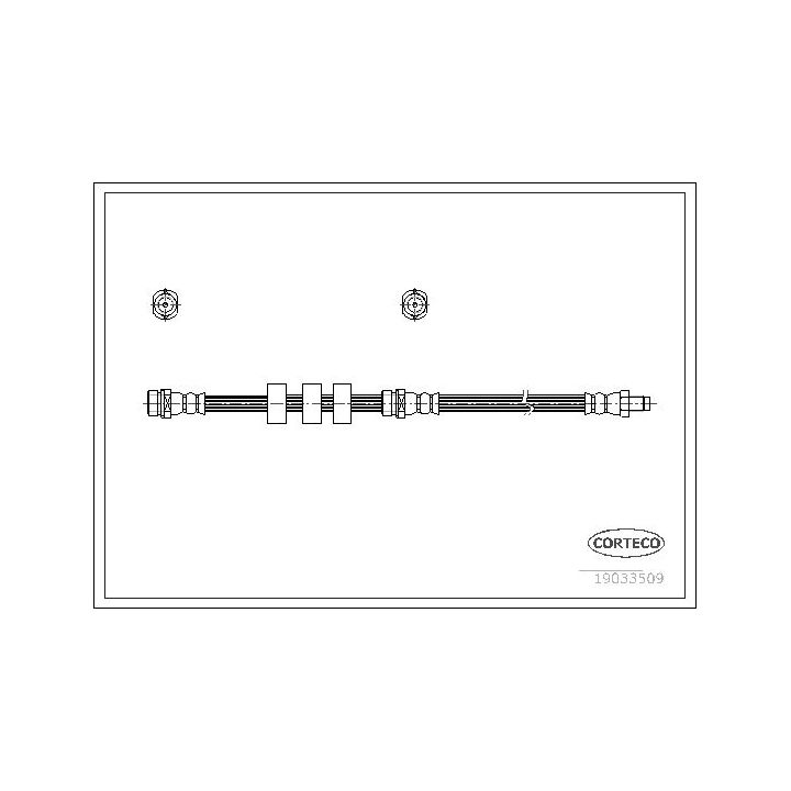 Stabdžių žarnelė CORTECO 19033509