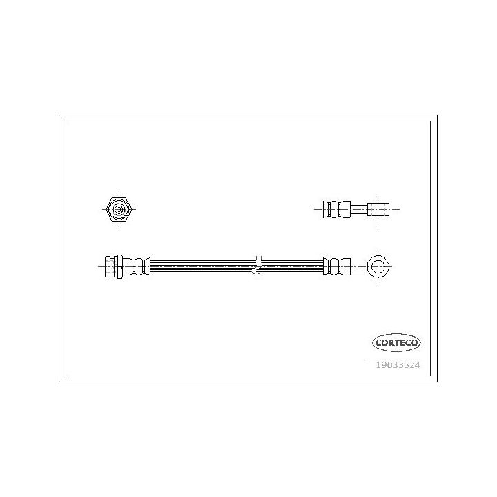 Stabdžių žarnelė CORTECO 19033524