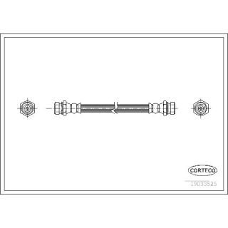 Stabdžių žarnelė CORTECO 19033525