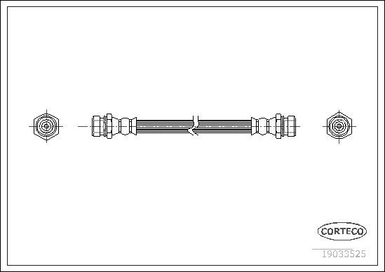 Stabdžių žarnelė CORTECO 19033525