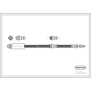Stabdžių žarnelė CORTECO 19033528
