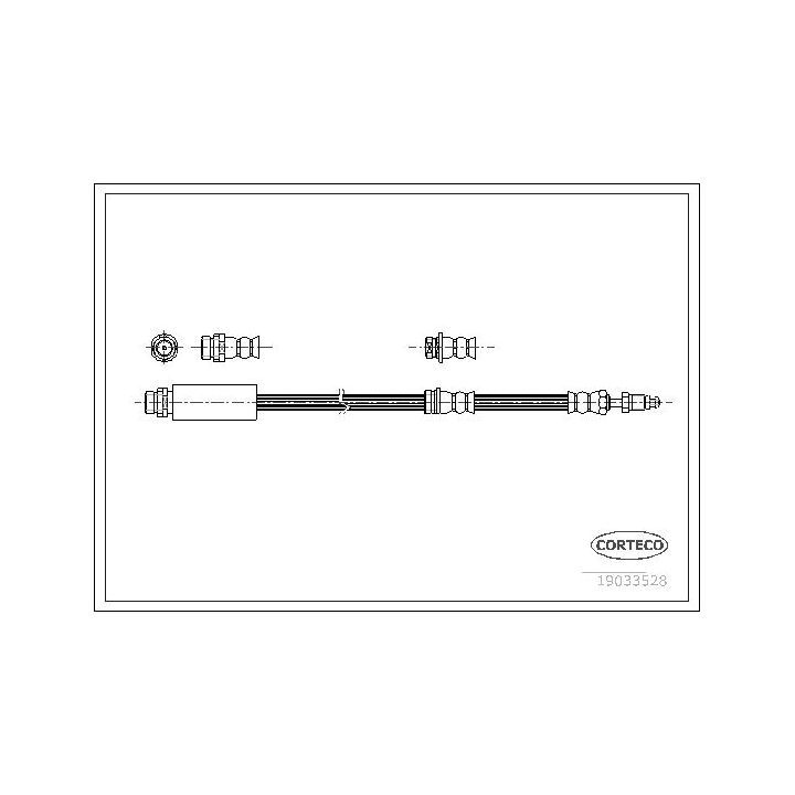 Stabdžių žarnelė CORTECO 19033528