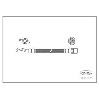 Stabdžių žarnelė CORTECO 19033530