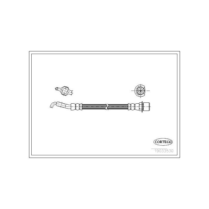 Stabdžių žarnelė CORTECO 19033530