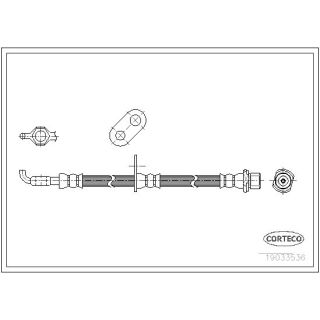 Stabdžių žarnelė CORTECO 19033536
