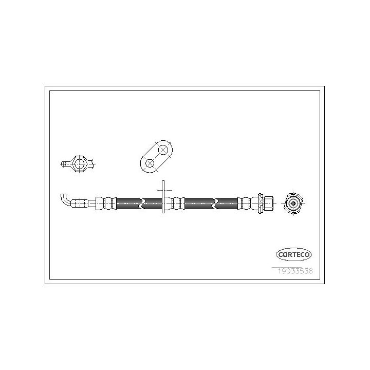 Stabdžių žarnelė CORTECO 19033536