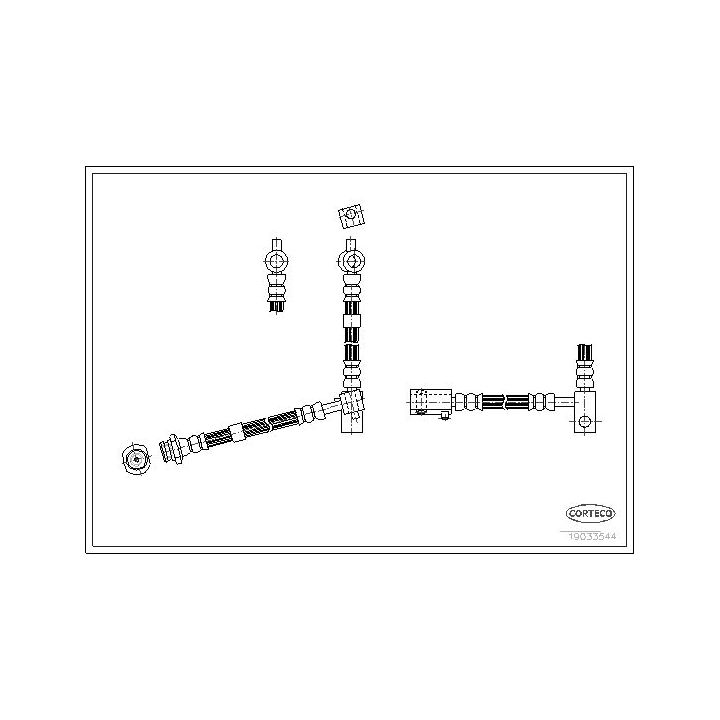 Stabdžių žarnelė CORTECO 19033544