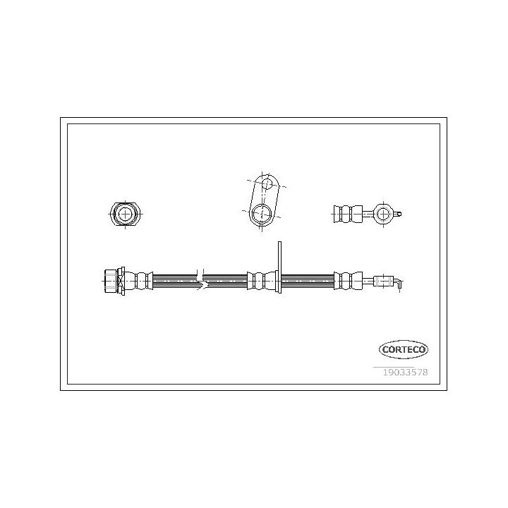 Stabdžių žarnelė CORTECO 19033578