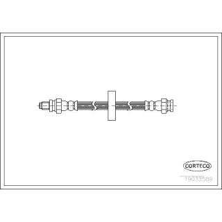 Stabdžių žarnelė CORTECO 19033589