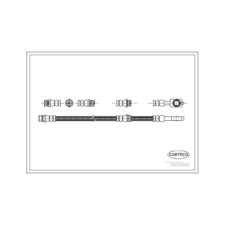 Stabdžių žarnelė CORTECO 19033595