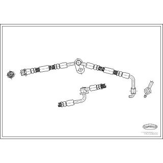 Stabdžių žarnelė CORTECO 19033600