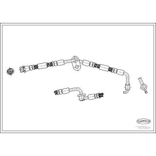 Stabdžių žarnelė CORTECO 19033601