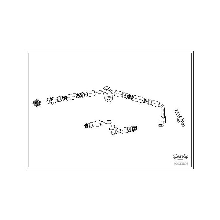 Stabdžių žarnelė CORTECO 19033601