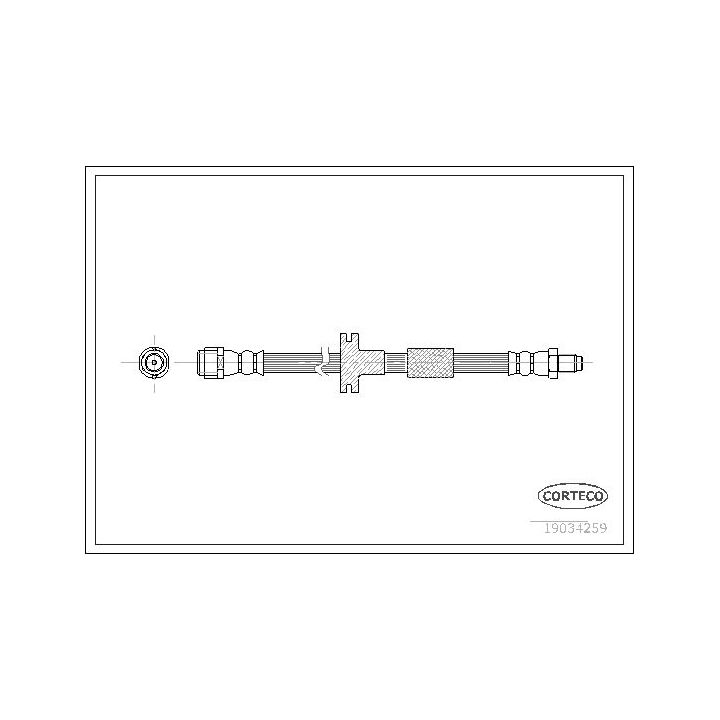 Stabdžių žarnelė CORTECO 19034259