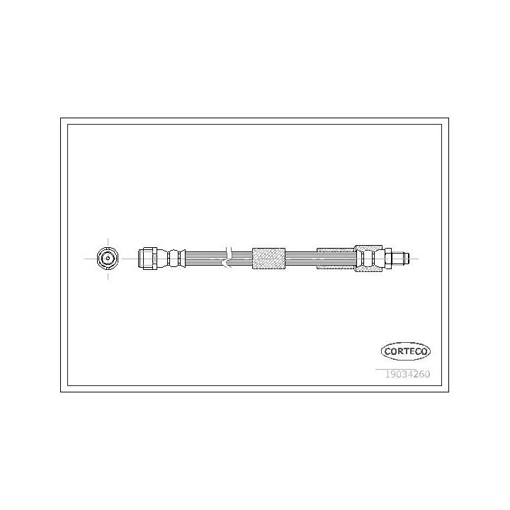 Stabdžių žarnelė CORTECO 19034260