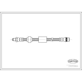 Stabdžių žarnelė CORTECO 19034264
