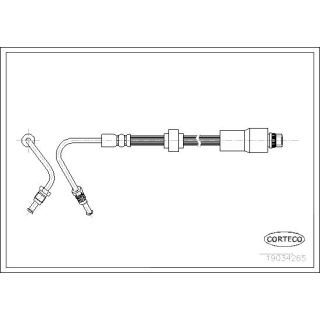 Stabdžių žarnelė CORTECO 19034265