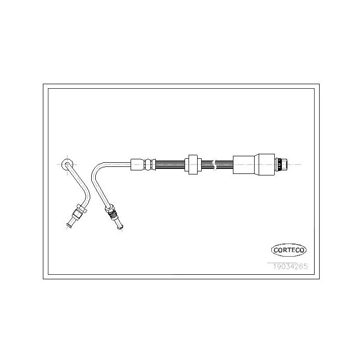 Stabdžių žarnelė CORTECO 19034265