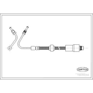 Stabdžių žarnelė CORTECO 19034266