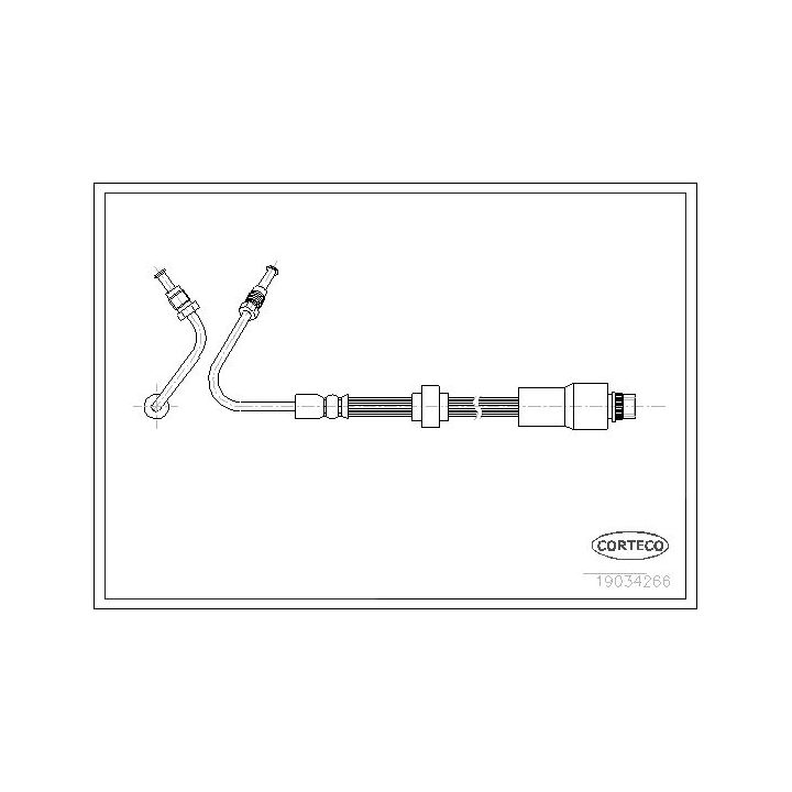 Stabdžių žarnelė CORTECO 19034266