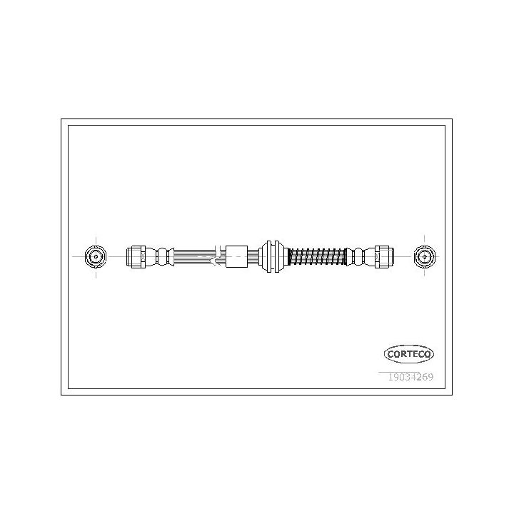 Stabdžių žarnelė CORTECO 19034269
