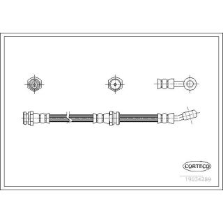 Stabdžių žarnelė CORTECO 19034289