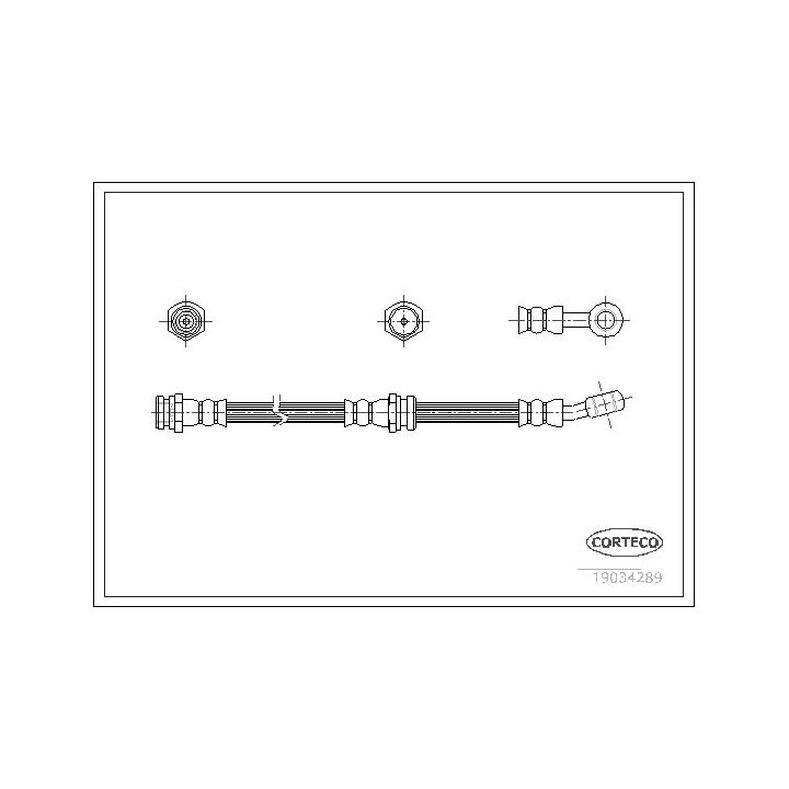 Stabdžių žarnelė CORTECO 19034289