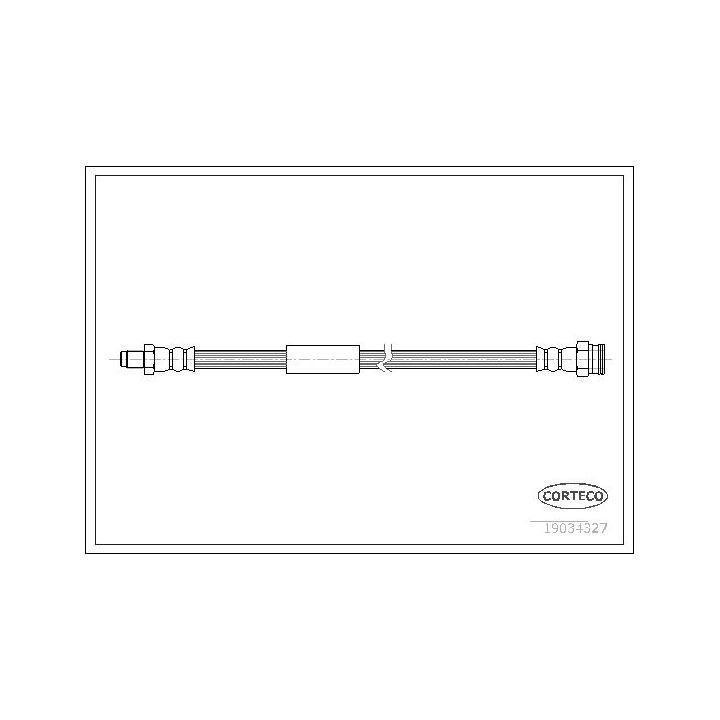 Stabdžių žarnelė CORTECO 19034327
